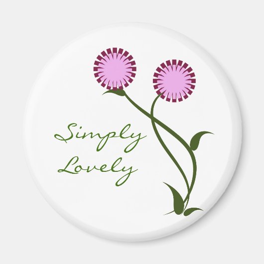 Lovely Blooms Magnet, Lavender Magneet (Voorkant)