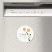 Lovely Blooms Magnet, Oranje Magneet (Insitu (Vaatwasser))