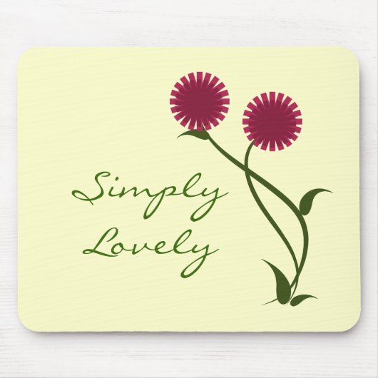 Lovely Blooms Mousepad, Fuchsia Muismat (Voorkant)