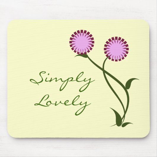 Lovely Blooms Mousepad, Lavender Muismat (Voorkant)