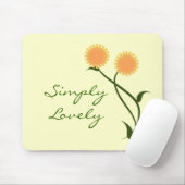 Lovely Blooms Mousepad, Sinaasappel Muismat (Met muis)