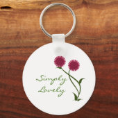 Lovely Blooms Sleutelhanger, Fuchsia Sleutelhanger (Voorkant)