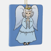 Lovely Blue Angel Keramisch Ornament (Rechts)