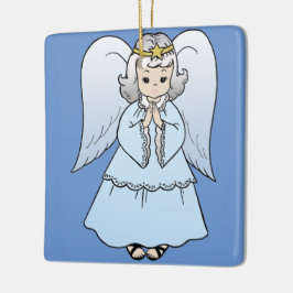 Lovely Blue Angel Keramisch Ornament