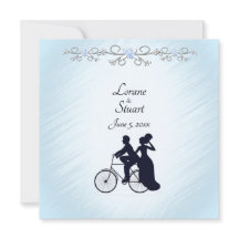 Lovely Blue Bicycle Theme Weddenschap