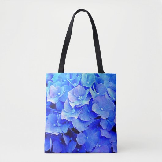 Lovely Blue Hydrangea Canvas tas (Voorkant)
