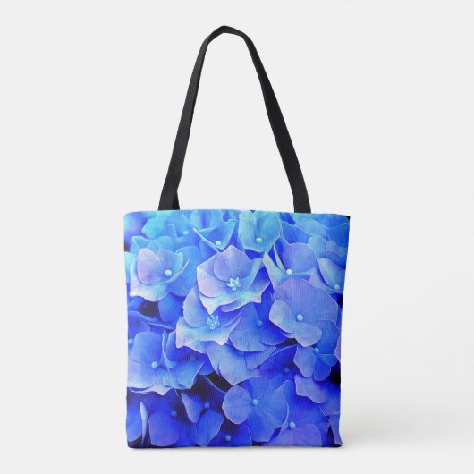 Lovely Blue Hydrangea Canvas tas (Achterkant)