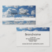 Lovely Blue Sky Clouds Trendy Spiritueel Elegant Visitekaartje (Voorkant / Achterkant)