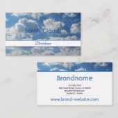Lovely Blue Sky Clouds Trendy Spiritueel Elegant Visitekaartje (Voorkant / Achterkant)
