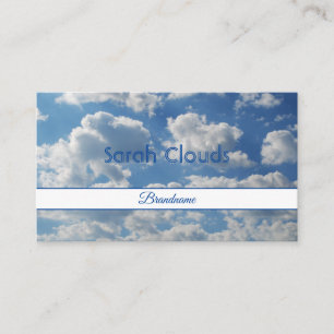 Lovely Blue Sky Clouds Trendy Spiritueel Elegant Visitekaartje