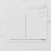 Lovely Blue Zee Holly Floral Briefkaart (Achterkant)