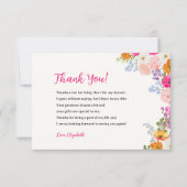 Lovely Bohemian Meadow Bridal Shower Bedankkaart (Voorkant)