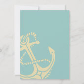 Lovely boot nautical bruiloft-uitnodiging kaart (Achterkant)