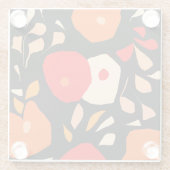 Lovely botanical Coaster Glazen Onderzetter (Achterkant)