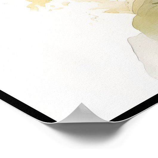 Lovely Bougainvillea Waterverf Poster (Hoek)