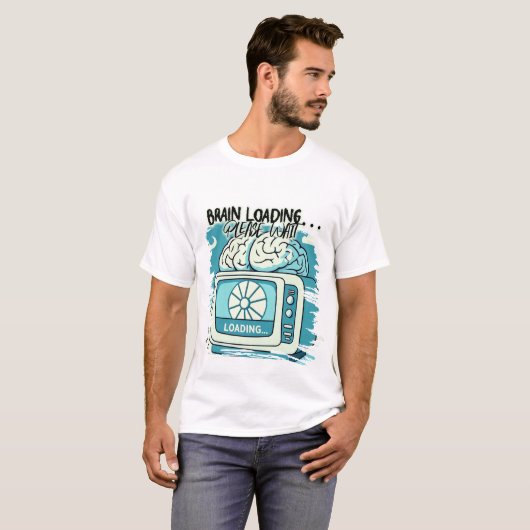 lovely brainloading design t-shirt (Voorkant volledig)