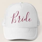 Lovely Bride Calligrafie Trucker Pet (Voorkant)