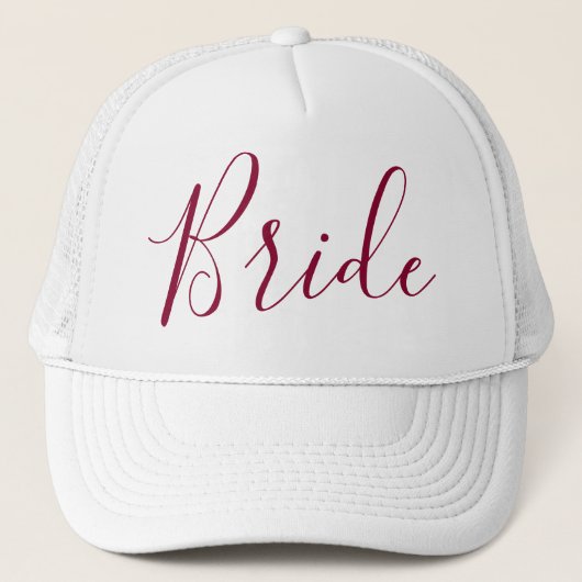 Lovely Bride Calligrafie Trucker Pet (Voorkant)