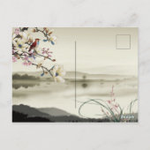 Lovely bucolic scene Chines Rat Year 2020 briefkaa Briefkaart (Achterkant)