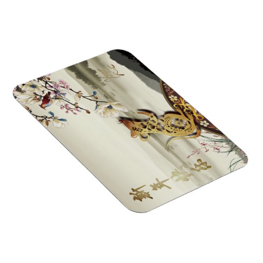 Lovely bucolic scene Chines Rat Year 2020 F Magnet Magneet (Rechterzijde)