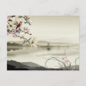 Lovely bucolische scene Chinese 0x Year 2021-kaart Uitnodiging Briefkaart (Achterkant)