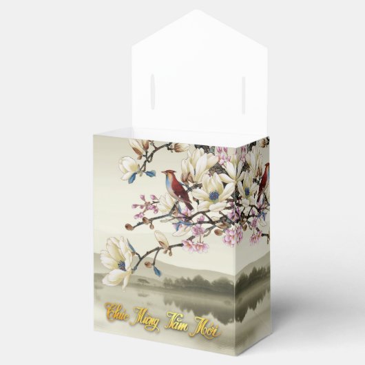 Lovely bucolische scene Spring Vietnamees nieuwjaa Bedankdoosjes (Geopend)