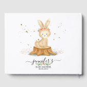 Lovely Bunny Rabbit wildlife farm forest Gastenboek (Achterkant)