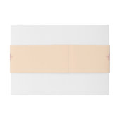 Lovely Burgundy and Pach Waterverf Flower Uitnodigingen Wikkel (Achterkant Voorbeeld)