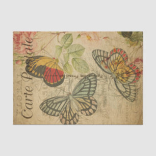 Lovely Butterflies Roos French Ephemera Decoupage Tissuepapier