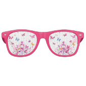 Lovely Butterfly Girly Adult Retro Party Shades Retro Zonnebril (Voorkant)
