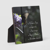 Lovely Butterfly Moeder Lincoln Quote Fotoplaat (Voorkant)