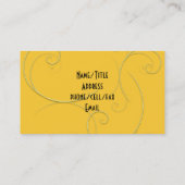 Lovely Butterfly Pattern Visitekaartje (Achterkant)