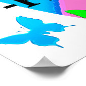 LOVELY BUTTERFLY PHILIPPIANS 4:13 COLORFUL POSTER (Hoek)