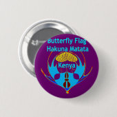 Lovely Butterfly Ronde Button 5,7 Cm (Voorkant /achterkant)