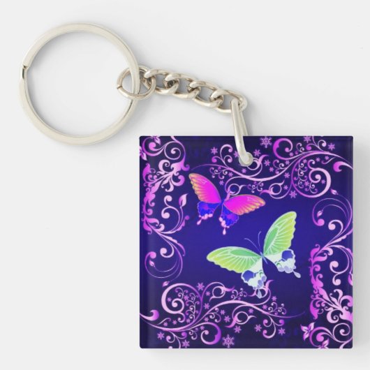 Lovely Butterfly Sleutelhanger (Voorkant)