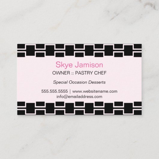 Lovely Cakes Visitekaartje (Achterkant)