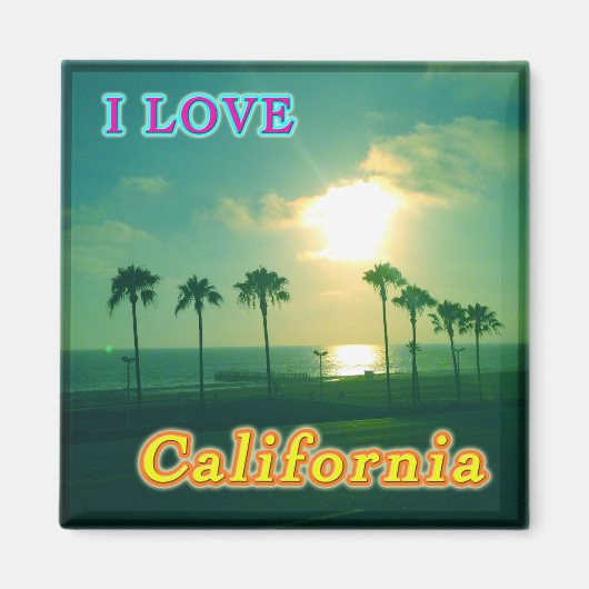 "Lovely California 1" Magnet (Voorkant)