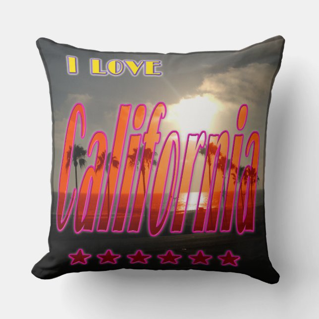 "Lovely California 3" Pillow Kussen (Voorkant)