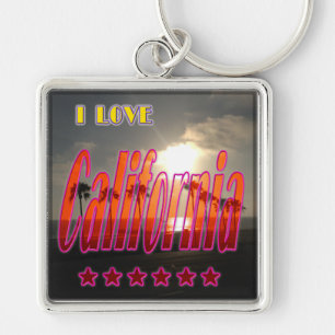 "Lovely California 3"-Sleutelhanger Sleutelhanger