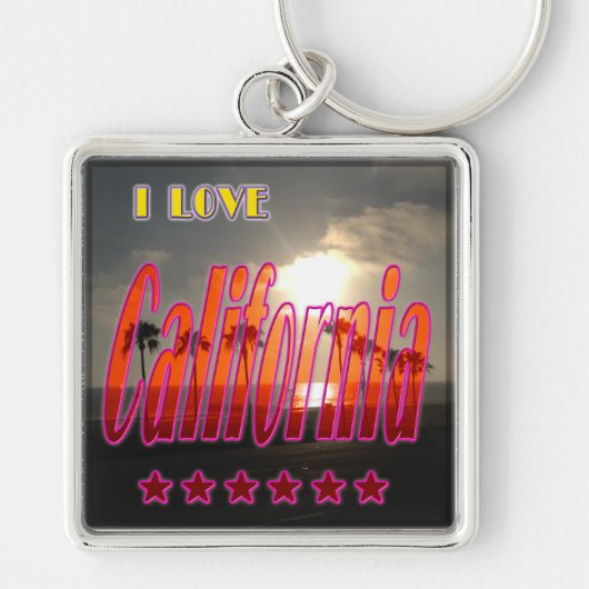 "Lovely California 3"-Sleutelhanger Sleutelhanger (Voorkant)