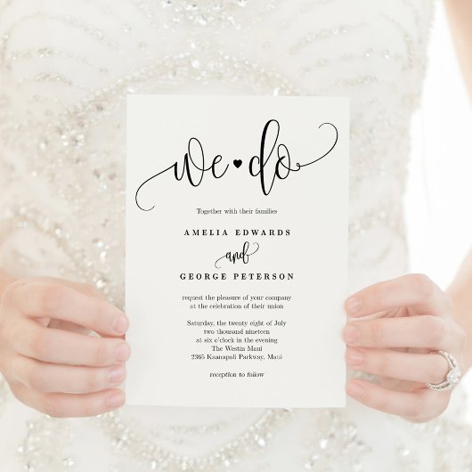 Lovely Calligraphy EDITABLE COLOR Invitation LCC Bedankkaart
