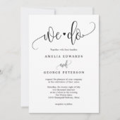 Lovely Calligraphy EDITABLE COLOR Invitation LCC Bedankkaart (Voorkant)