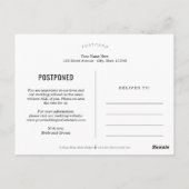 Lovely Calligraphy EDITABLE COLOR Wedding Update Briefkaart (Achterkant)