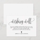 Lovely Calligraphy EDITABLE COLOR Wish Kaart LCC (Voorkant / Achterkant)