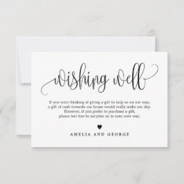 Lovely Calligraphy EDITABLE COLOR Wish Kaart LCC