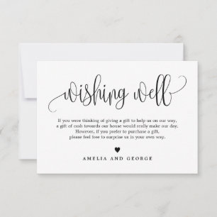 Lovely Calligraphy EDITABLE COLOR Wish Kaart LCC