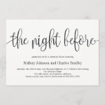 Lovely Calligraphy Rehearsal Dinner Invitation Kaart<br><div class="desc">Plan een stijlvolle viering met deze moderne uitnodiging die je gasten zullen aanprijzen. 
Ontwerp © berryberrysnoot. Afdrukbare digitale bestanden zijn beschikbaar! Bezoek onze website op www.berryberrysweet.com voor meer informatie!</div>