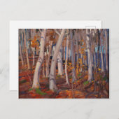 Lovely Canadian Tom Thomson White Birches Painting Briefkaart (Voorkant / Achterkant)