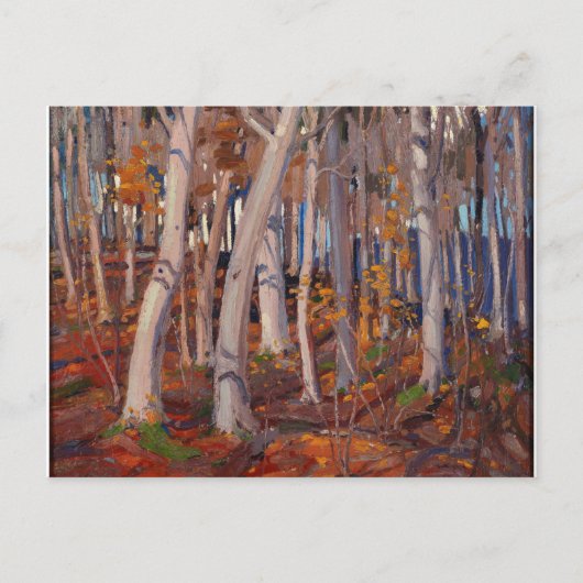 Lovely Canadian Tom Thomson White Birches Painting Briefkaart (Voorkant)