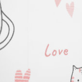 Lovely Cat Pattern for Your Kid Room Behang (Zoom)